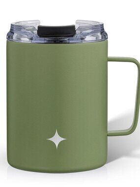 Joyjolt Forest Green 12oz Insulated Travel Coffee Mugs/NIB